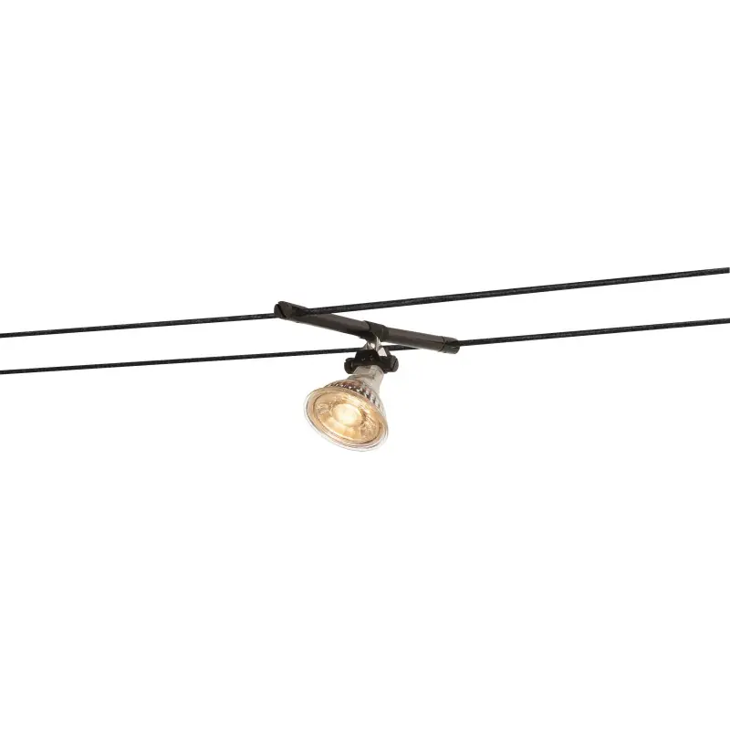 COSMIC, spot pour câble tendu T.B.T. TENSEO intérieur, noir, GX5.3/QR-C51, 35W max