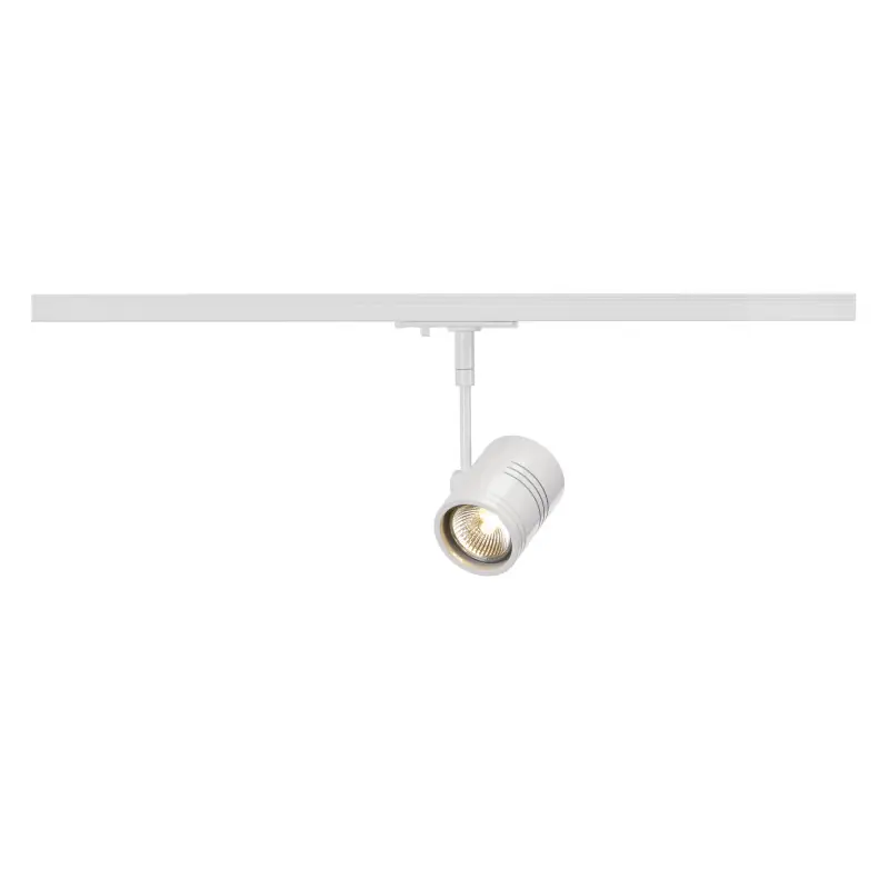 BIMA, spot pour rail 1 allumage intérieur, simple, blanc mat, GU10/QPAR51, 50W max