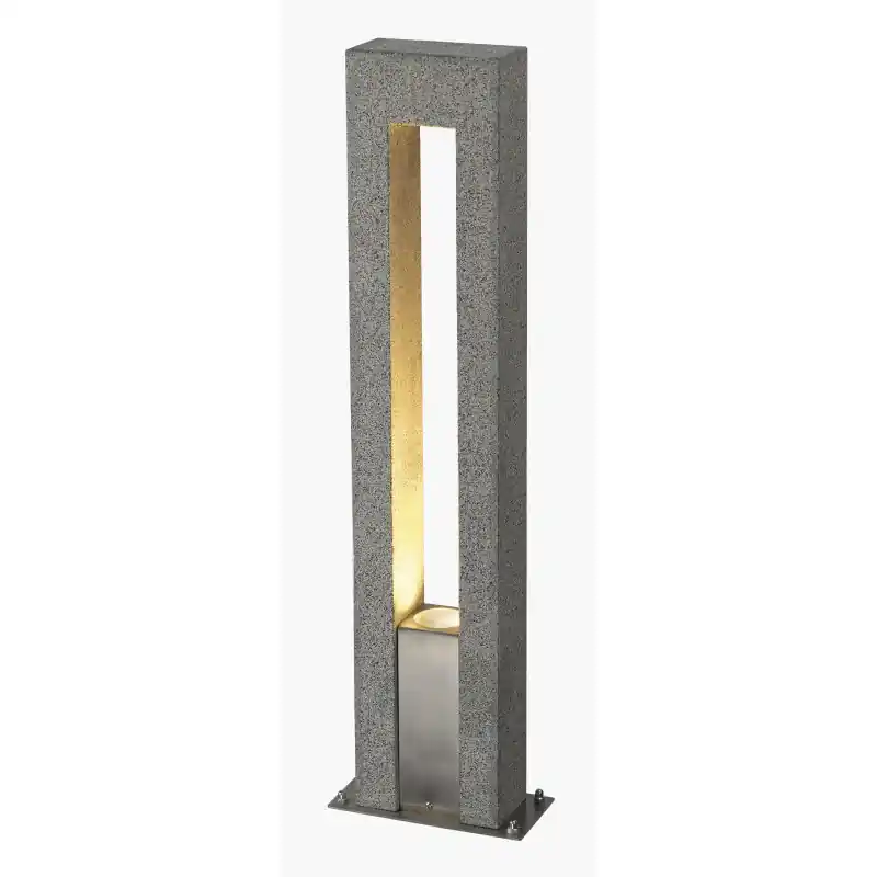 ARROCK ARC, borne extérieure, gris, GU10/QPAR51, 35W max, IP44, granite, inox 304