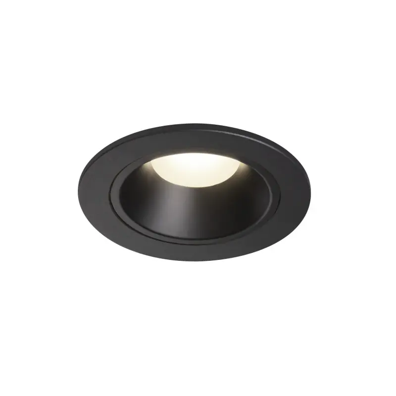 NUMINOS® S, encastré de plafond intérieur, 55 deg , noir, LED, 8,6W, 4000K, IP20/IP44