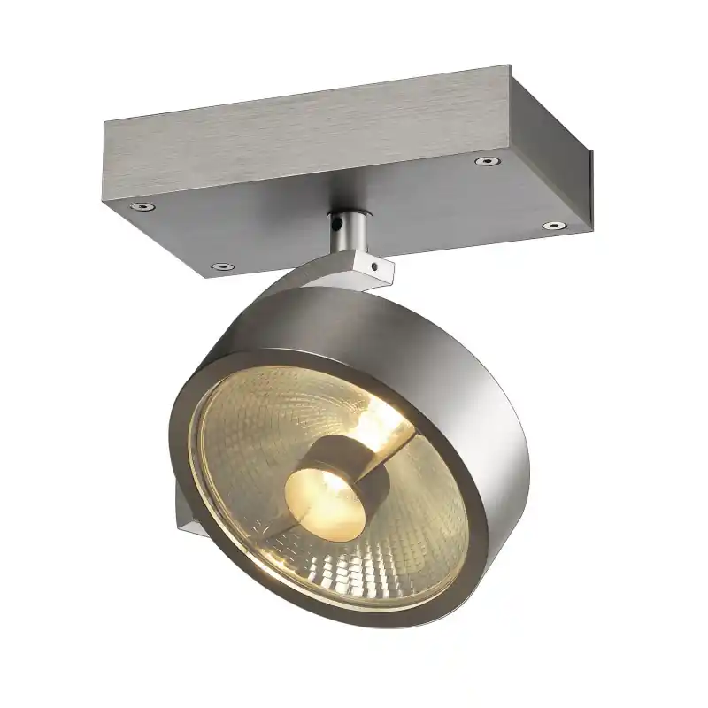 KALU, applique et plafonnier intérieur, simple, alu brossé, GU10/QPAR111, 75W max