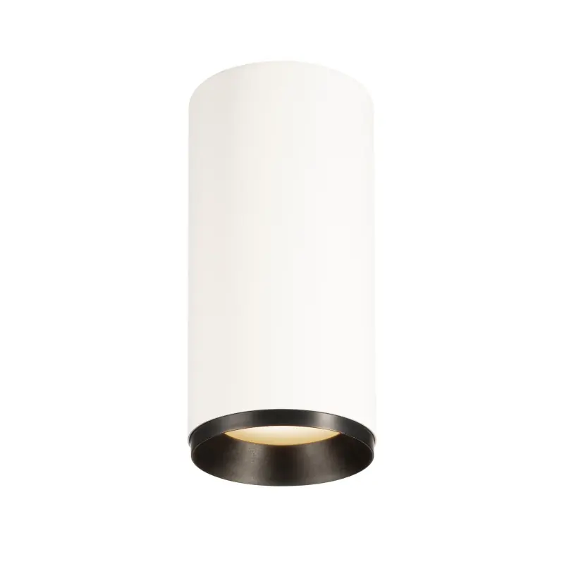NUMINOS® L, plafonnier intérieur, 24 deg , blanc/noir, LED, 28W, 3000K, variable Dali
