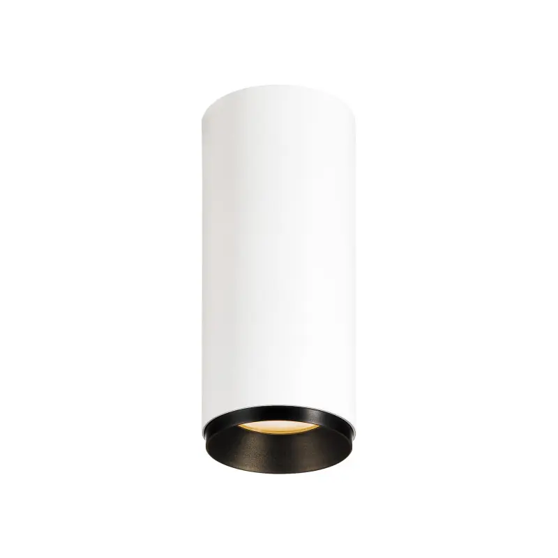 NUMINOS® S, plafonnier intérieur, 60 deg , blanc/noir, LED, 11W, 2700K, variable Dali