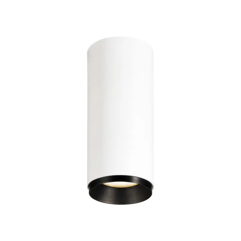 NUMINOS® S, plafonnier intérieur, 60 deg , blanc/noir, LED, 11W, 3000K, variable Dali