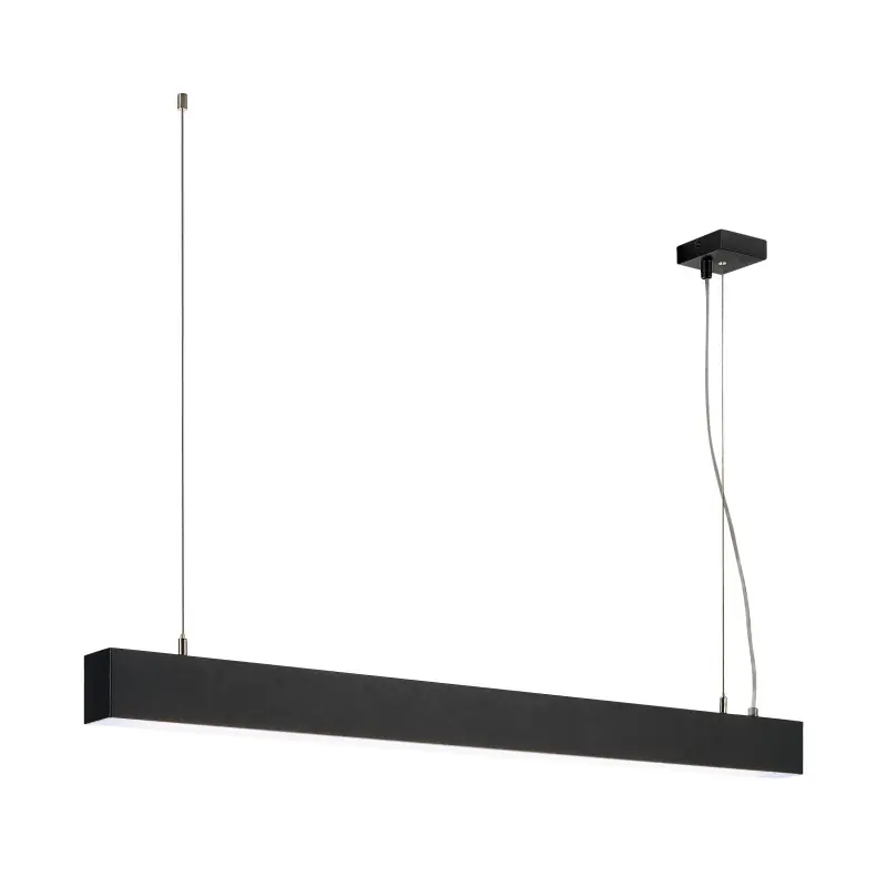 GLENOS, suspension profilée intérieure, 1m, noir, LED, 43W, 4000K, variable 1-10V
