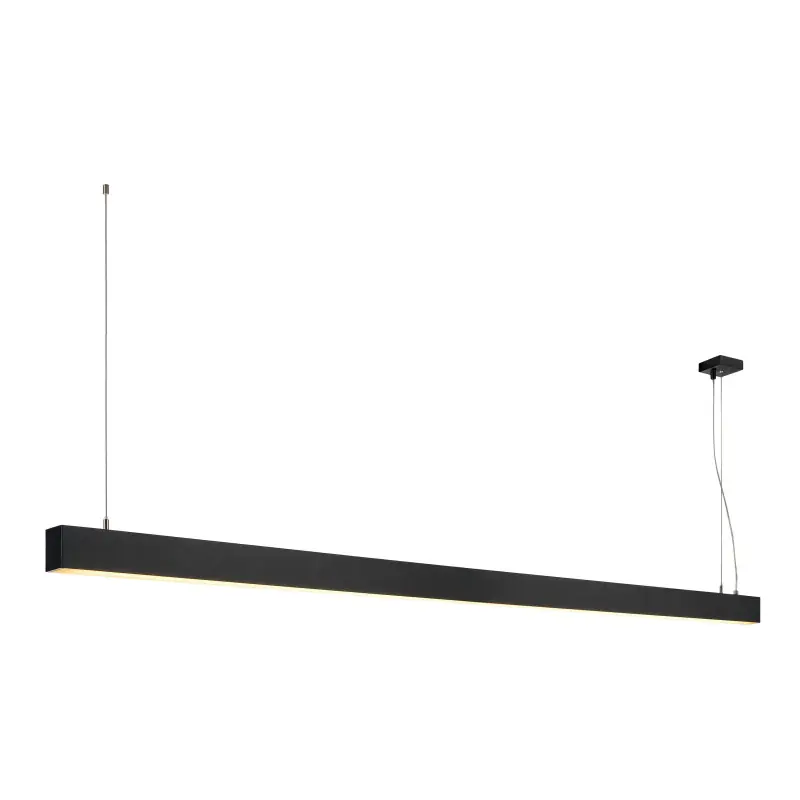 GLENOS, suspension profilée intérieure, 2m, noir, LED, 85W, 3000K, variable 1-10V