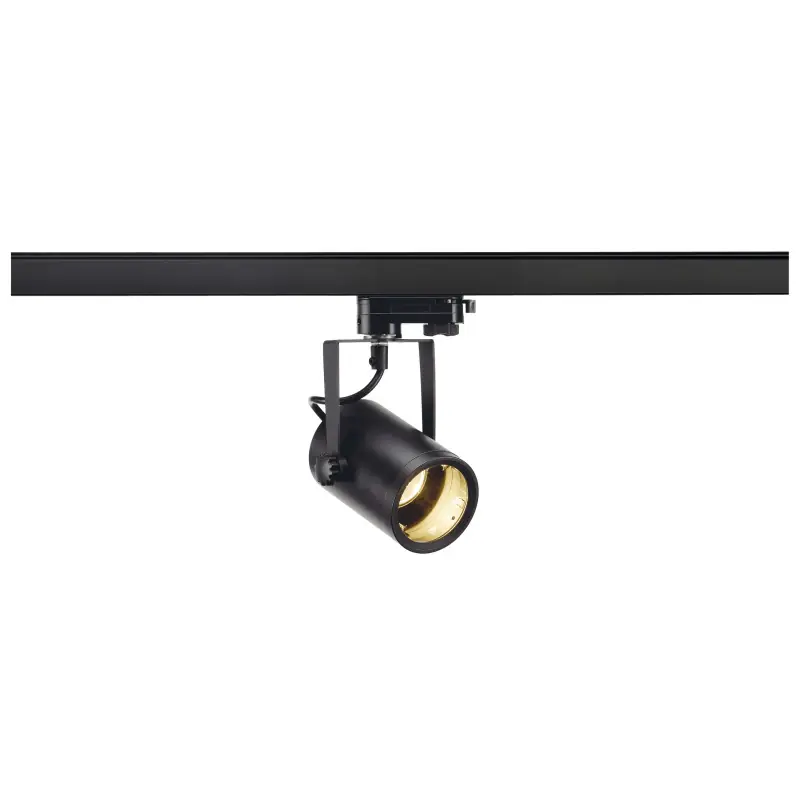 EURO SPOT TRACK, spot pour rail 3 allumages intérieur, noir, GU10/QPAR51, 25W max