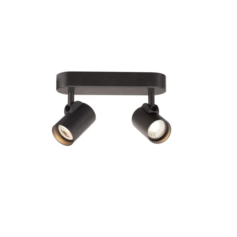 HELIA, applique et plafonnier intérieur, double, noir, LED, 18W, 3000K, variable