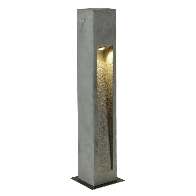 ARROCK STONE 75, borne extérieure, gris, LED, 9W, 3000K, IP55, basalte, inox 304
