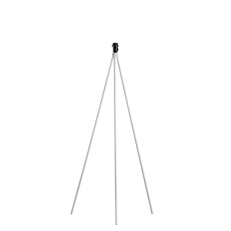 FENDA, lampadaire intérieur, trépied, blanc/chrome, E27, 40W max, sans abat-jour