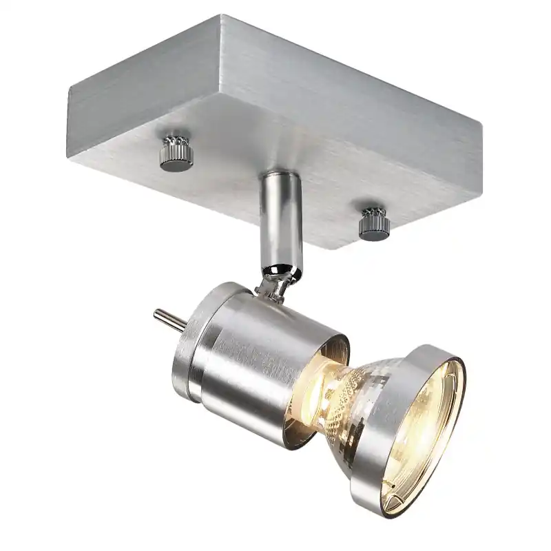 ASTO, applique et plafonnier intérieur, simple, alu brossé, GU10/QPAR51, 75W max