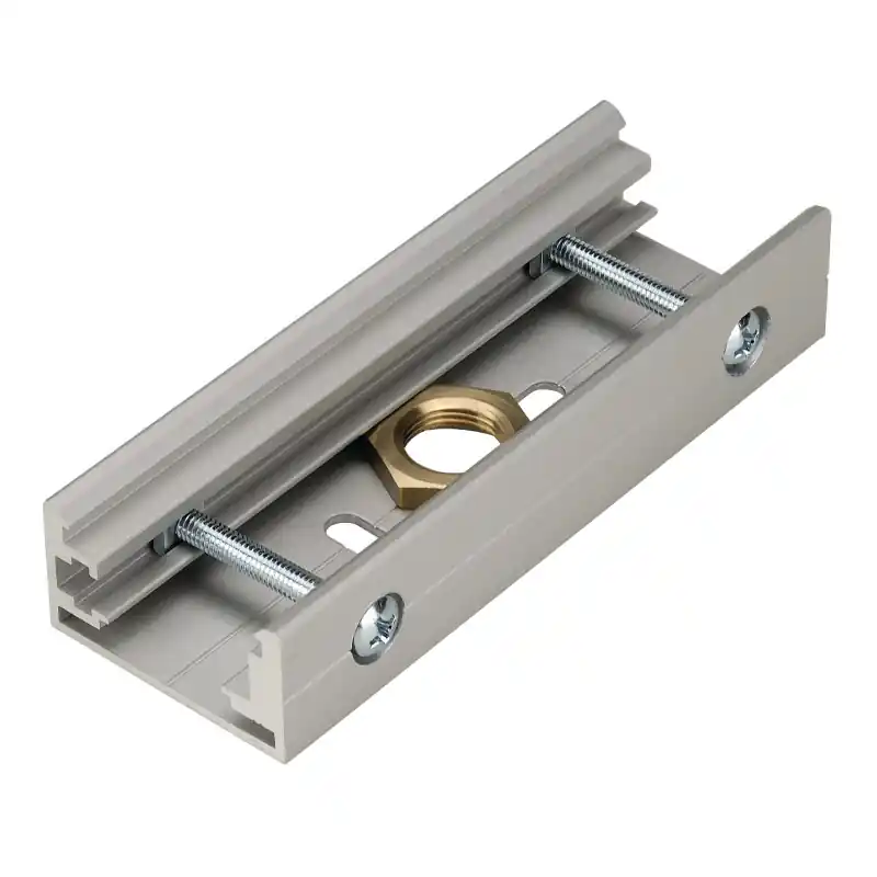 EUTRAC®, connecteur mécanique, intérieur, pour rail 3 allumages en saillie, gris