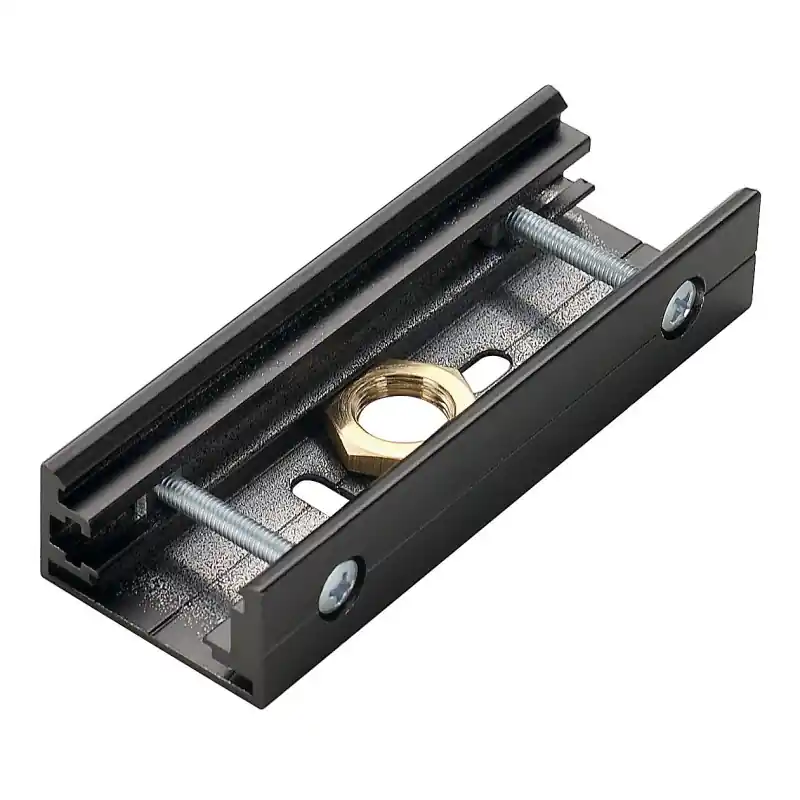 EUTRAC®, connecteur mécanique, intérieur, pour rail 3 allumages en saillie, noir