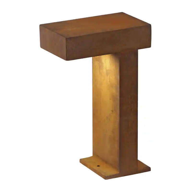 RUSTY® PATHLIGHT, borne extérieure, fonte rouillée, GX53/TCR-TSE, 9W max, IP44