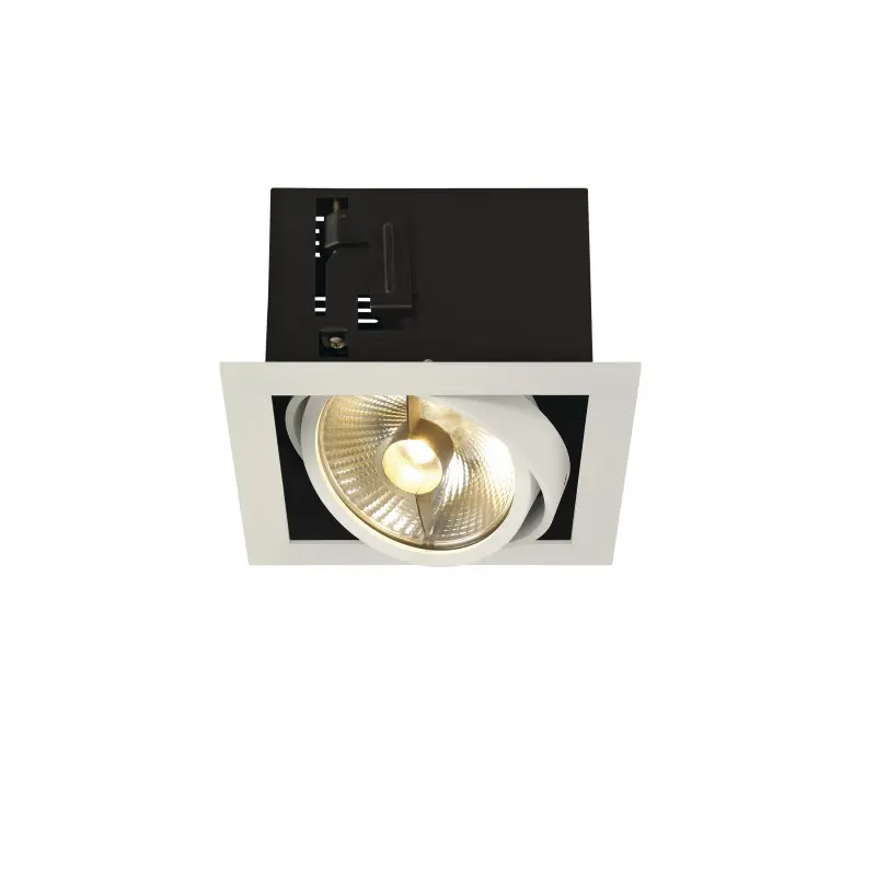 KADUX, encastré de plafond intérieur, simple, blanc mat, GU10/QPAR111, 75W max