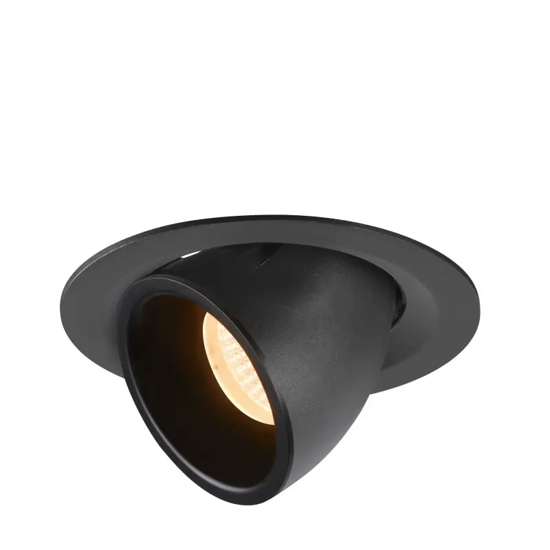 NUMINOS® GIMBLE M, encastré de plafond intérieur, 40 deg , noir, LED, 17,5W, 2700K