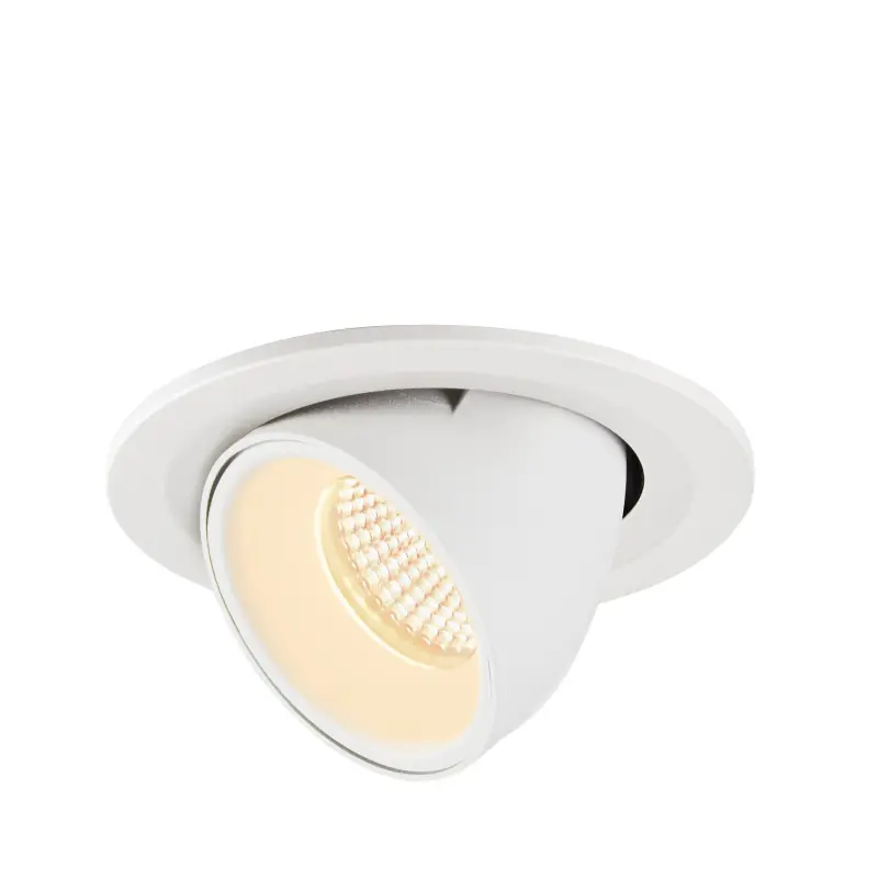 NUMINOS® GIMBLE S, encastré de plafond intérieur, 20 deg , blanc, LED, 8,6W, 3000K