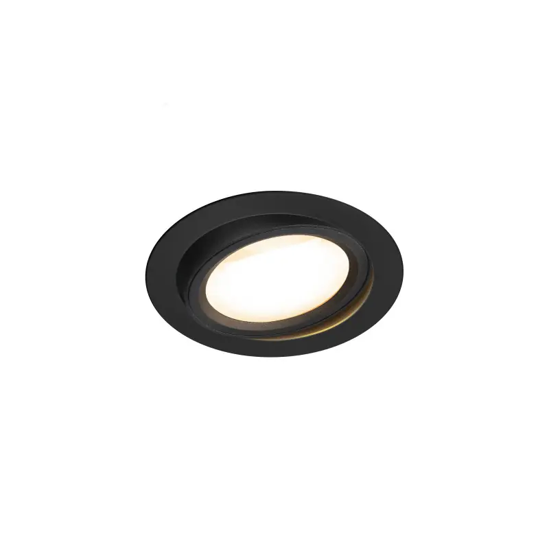 OCULUS, encastré de plafond intérieur, noir, LED, 11W, 2000-3000K, Dim to warm