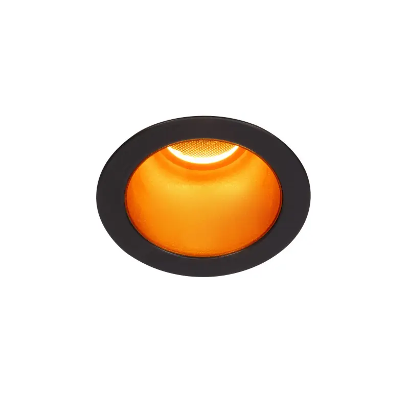 HORN MAGNA, encastré de plafond ou mural intérieur, noir/or, LED, 7,7W, 3000K