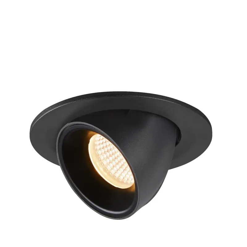 NUMINOS® GIMBLE S, encastré de plafond intérieur, 20 deg , noir, LED, 8,6W, 3000K