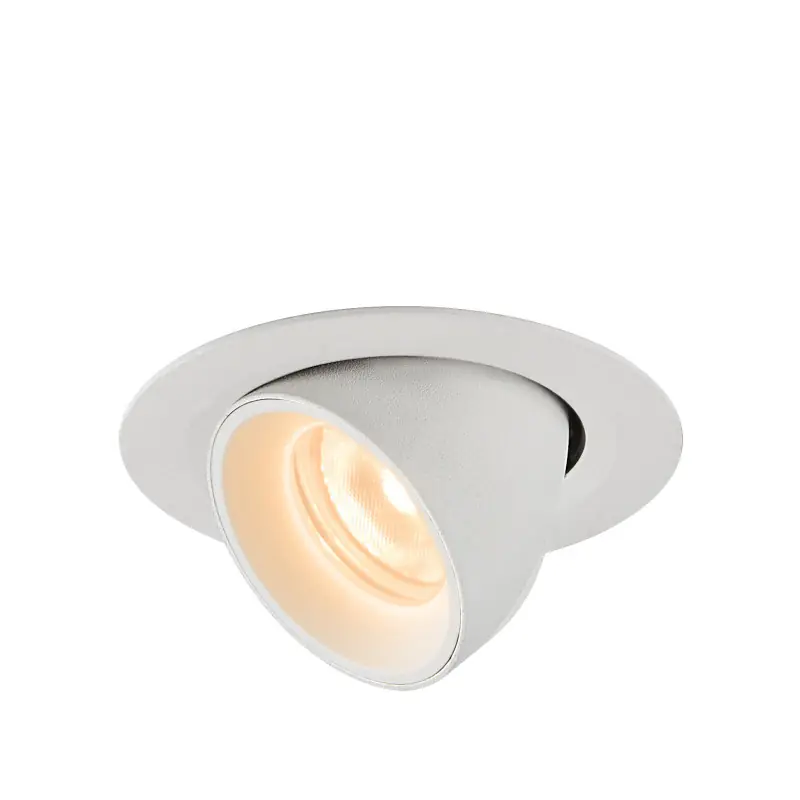 NUMINOS® GIMBLE XS, encastré de plafond intérieur, 40 deg , blanc, LED, 7W, 2700K