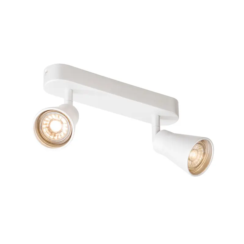 AVO, applique et plafonnier intérieur, double, blanc, GU10/QPAR51, 2x 50W max