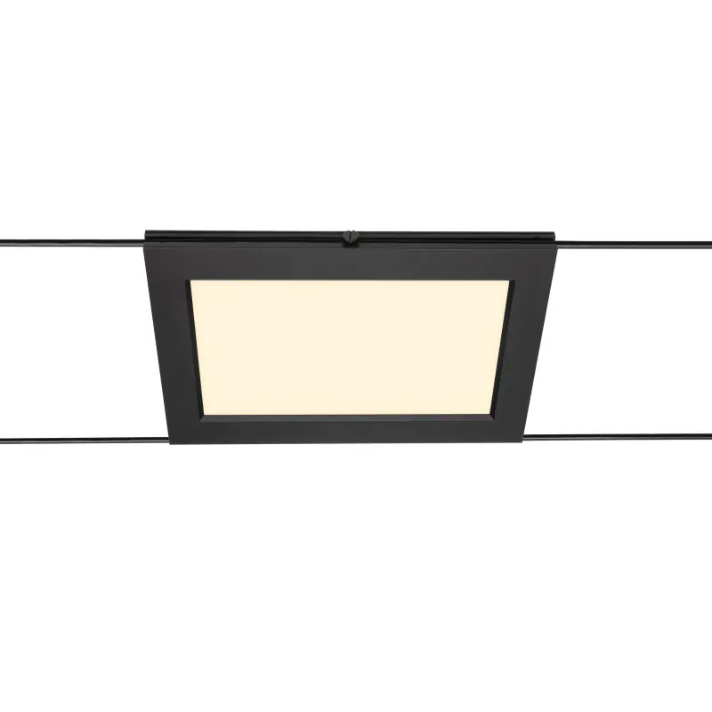 PLYTTA, spot pour câble tendu T.B.T. TENSEO intérieur, noir, LED, 9,8W, 2700K