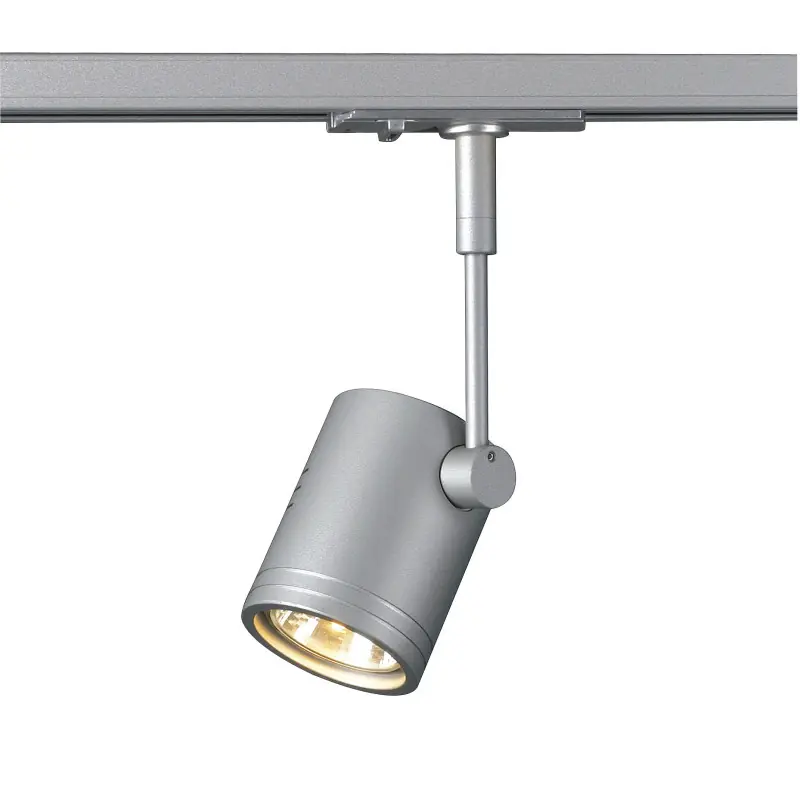BIMA, spot pour rail 1 allumage intérieur, simple, gris, GU10/QPAR51, 50W max
