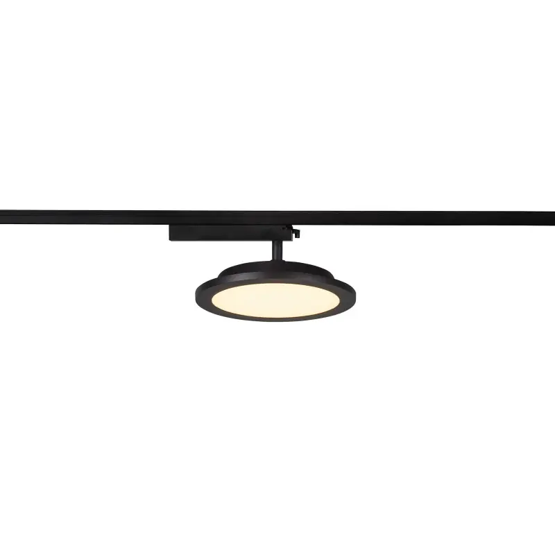 PANEL TRACK, spot pour rail 1 allumage intérieur, rond, noir, LED, 18W, 3000K
