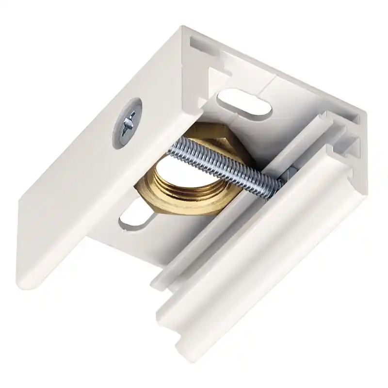 EUTRAC®, clip de fixation, intérieur, pour rail 3 allumages en saillie, blanc