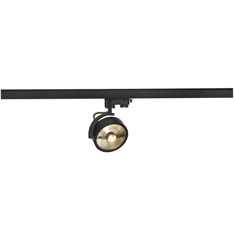 KALU TRACK, spot pour rail 3 allumages intérieur, noir, GU10/QPAR111, 75W max
