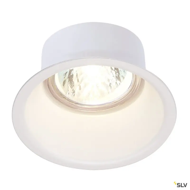 HORN, encastré de plafond intérieur, simple, blanc mat, GU10/QPAR51, 50W max