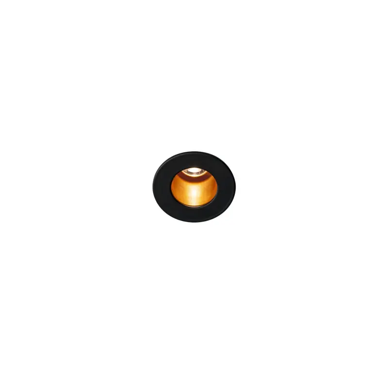 HORN MINI, encastré de plafond ou mural intérieur, noir/or, LED, 1,2W, 3000K