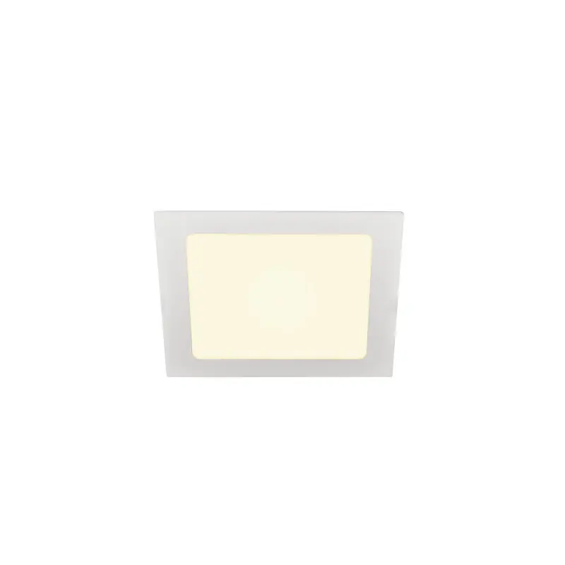 SENSER 18, encastré de plafond intérieur, carré, blanc mat, LED, 9,7W, 3000K