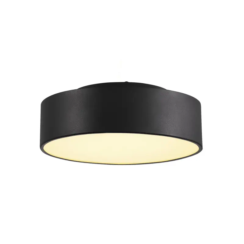 MEDO 30, plafonnier intérieur, rond, noir, LED, 15,3W, 3000K, variable 1-10V