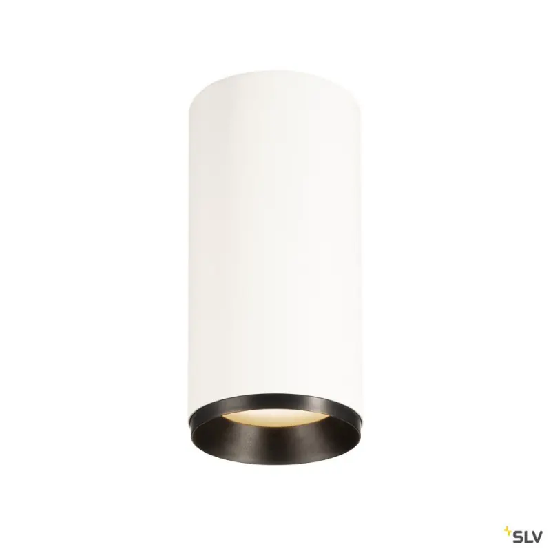 NUMINOS® L, plafonnier intérieur, 60 deg , blanc/noir, LED, 28W, 3000K, variable