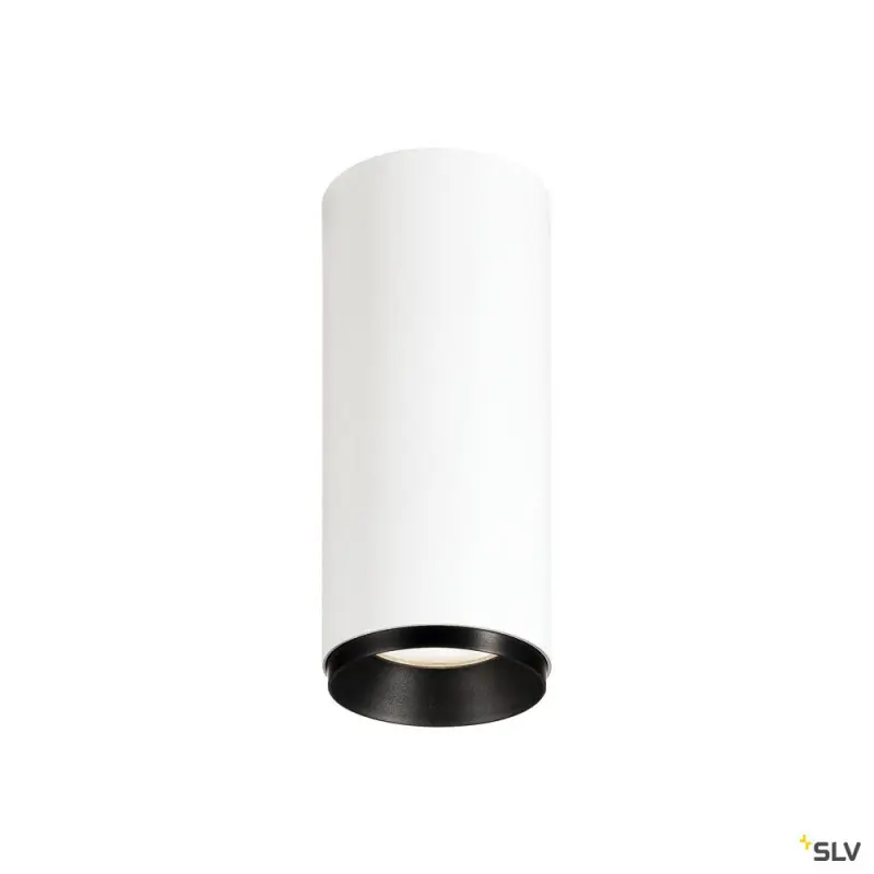 NUMINOS® S, plafonnier intérieur, 36 deg , blanc/noir, LED, 11W, 4000K, variable