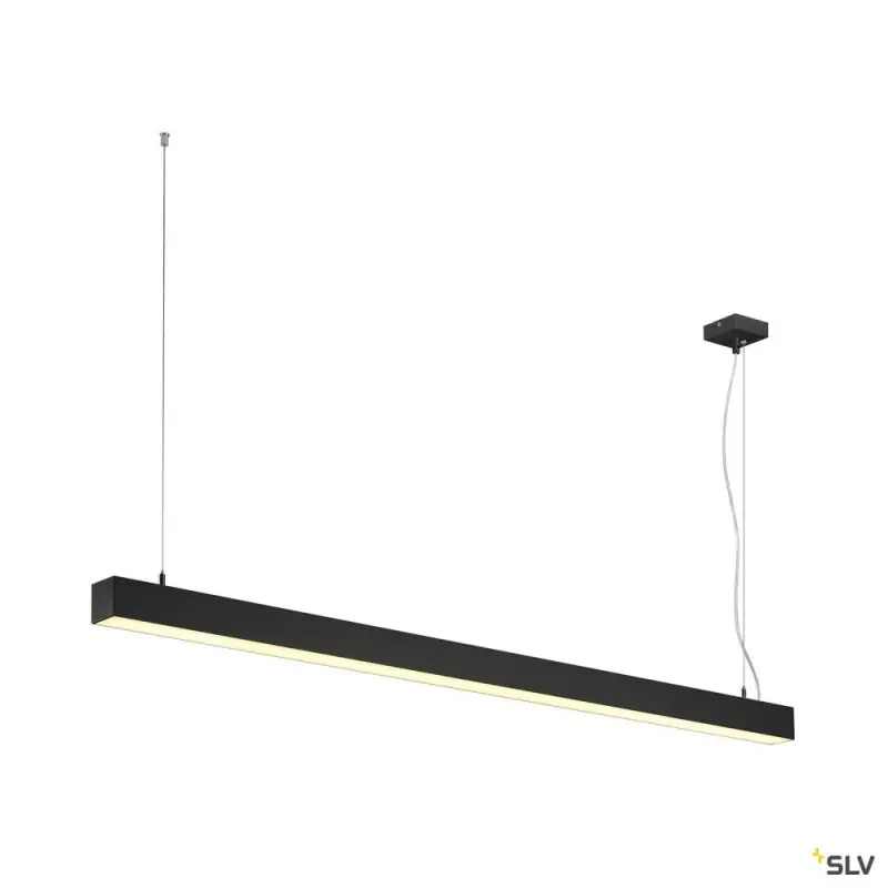 Q-LINE®, suspension intérieure, simple, noir, LED, 47W, 3000K, variable Dali