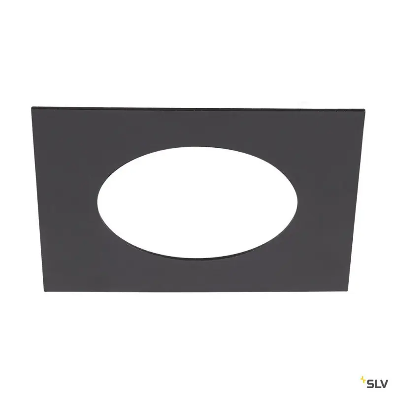 NUMINOS®, bague de réduction carrée, longueur 16 cm, Ø intérieur 9 cm, noir