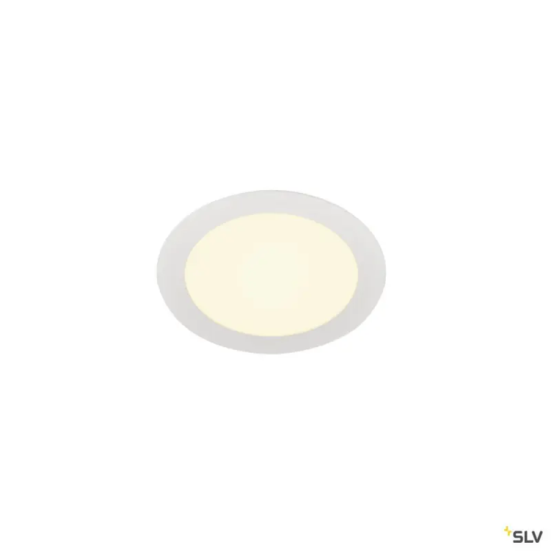 SENSER 18, encastré de plafond intérieur, rond, blanc mat, LED, 9,7W, 3000K