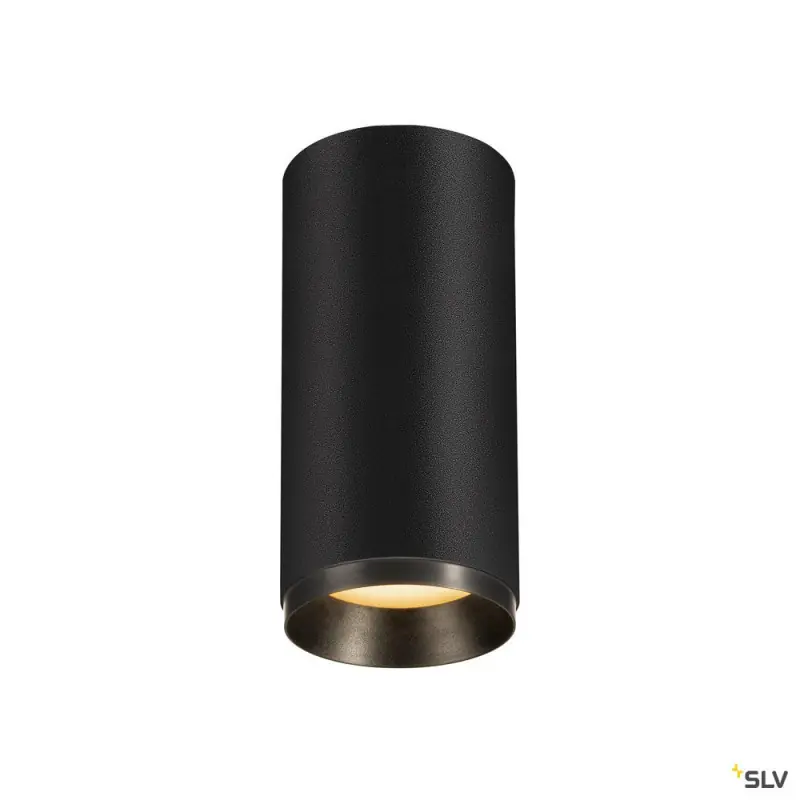 NUMINOS® M, plafonnier intérieur, 24 deg , noir, LED, 20W, 2700K, variable Dali
