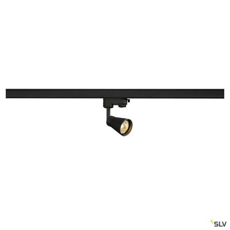 AVO TRACK, spot pour rail 3 allumages intérieur, noir, GU10/QPAR51, 50W max