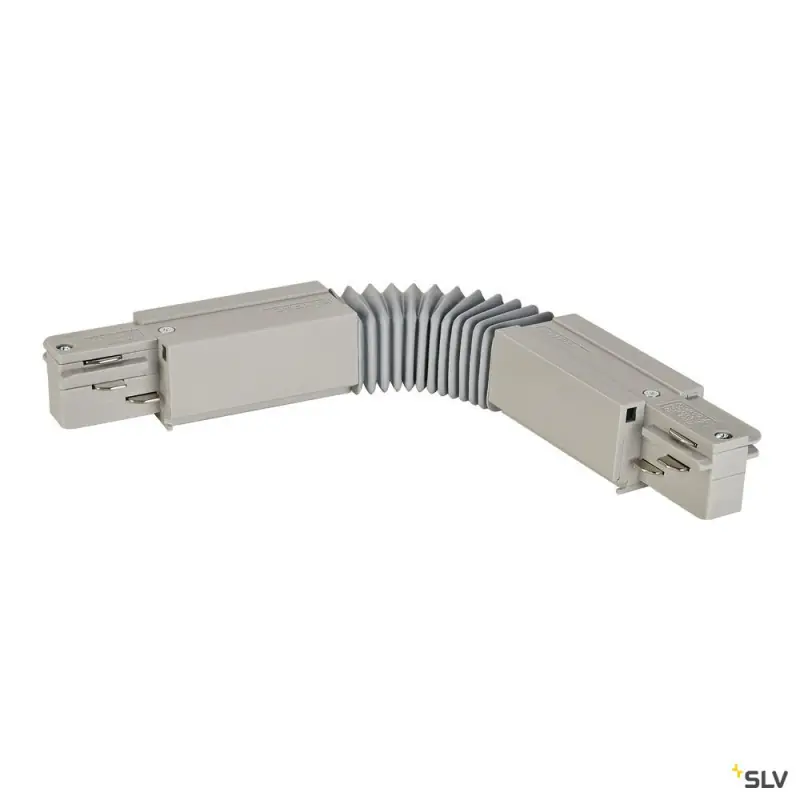 EUTRAC®, connecteur flex, intérieur, pour rail 3 allumages en saillie, gris