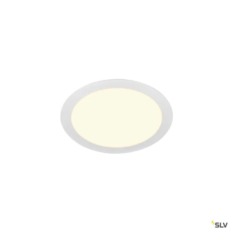 SENSER 24, encastré de plafond intérieur, rond, blanc mat, LED, 13W, 3000K
