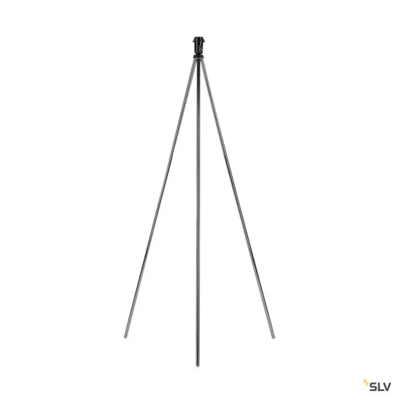 FENDA, lampadaire intérieur, trépied, chrome, E27, 40W max, sans abat-jour