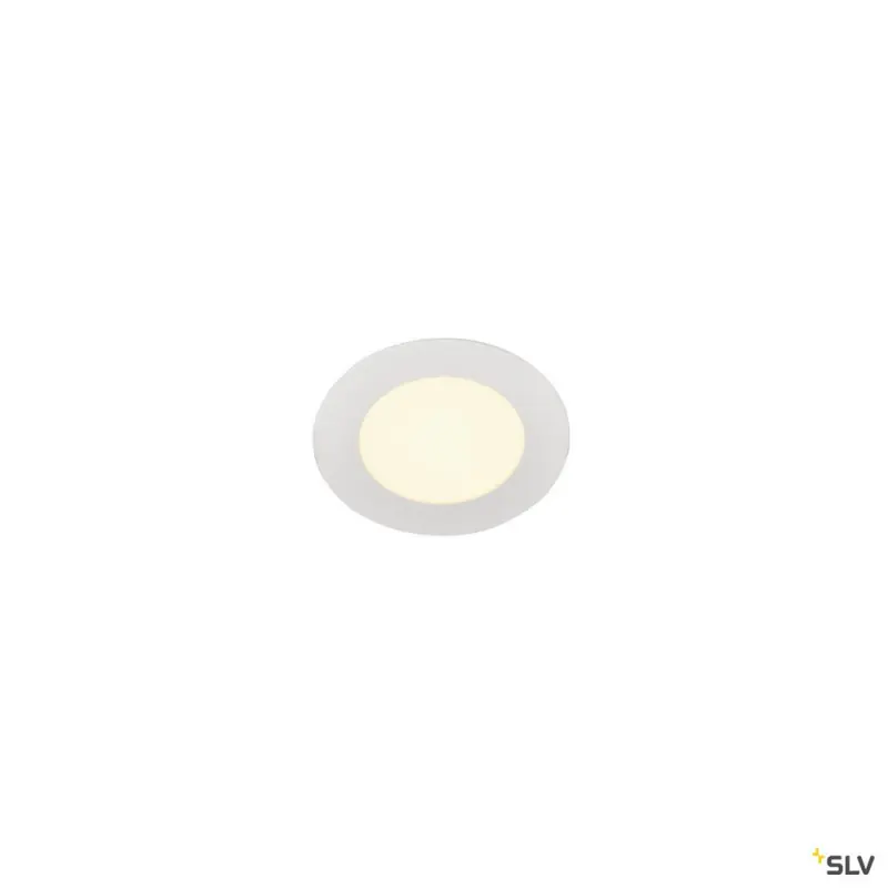 SENSER 12, encastré de plafond intérieur, rond, blanc mat, LED, 6W, 3000K