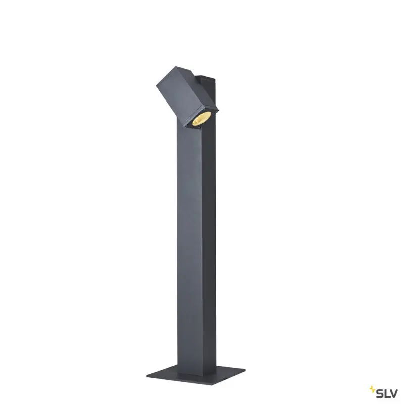 THEO PATHLIGHT, borne extérieure, simple, anthracite, GU10, 7W max, IP44