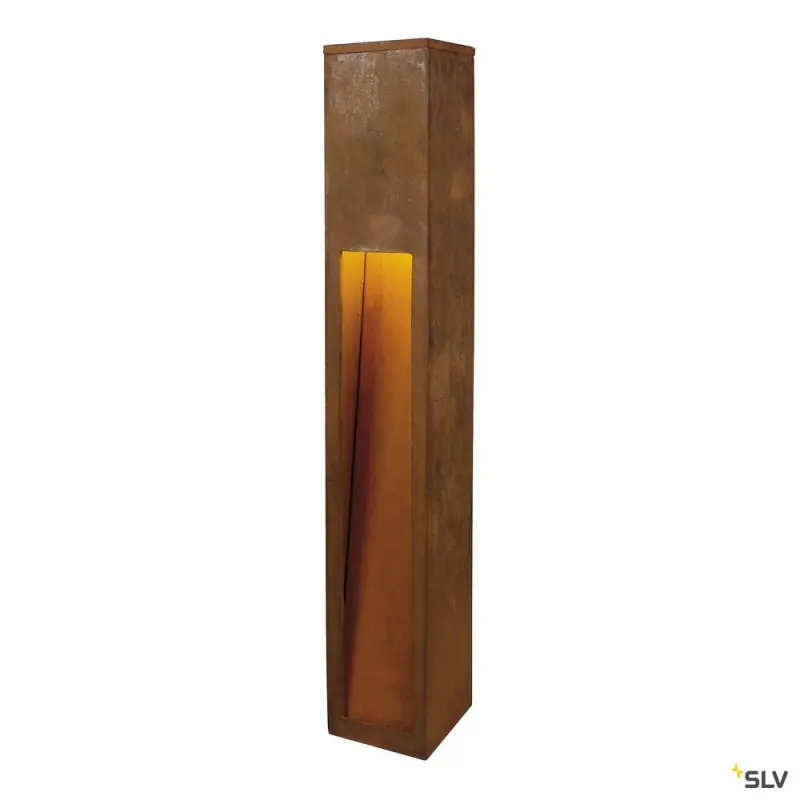RUSTY® SLOT 80, borne extérieure, fonte rouillée, LED, 8,6W, 3000K, IP55