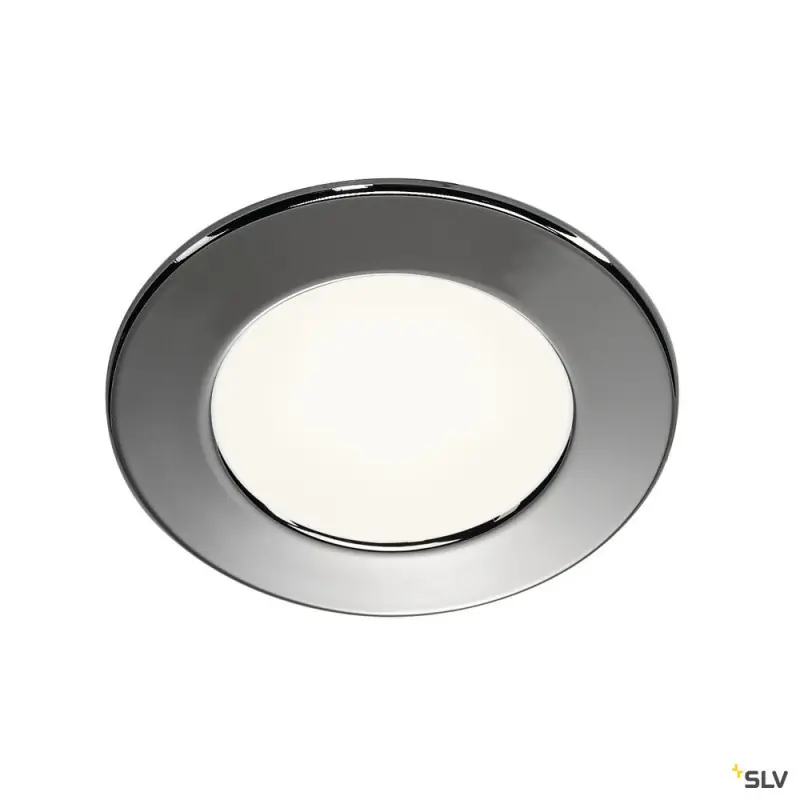 DL 126, encastré de plafond ou mural intérieur, chrome, LED, 2,8W, 3000K