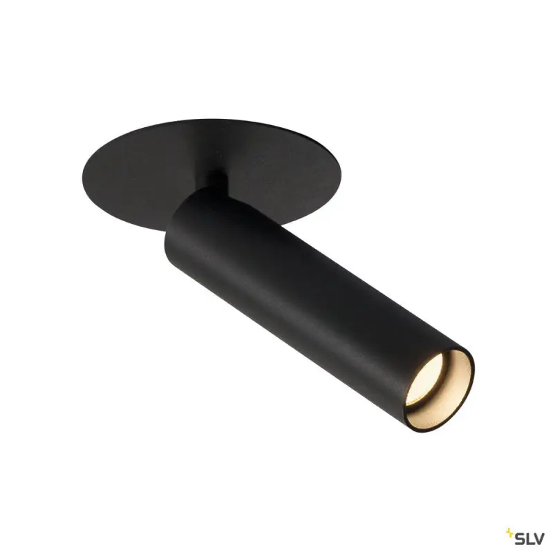 KARPO 30, encastré de plafond ou mural intérieur, noir, LED, 7,5W, 3000K
